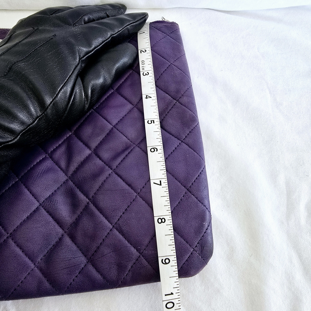 Chanel Quilted Purple Clutch - Picture 6 of 7